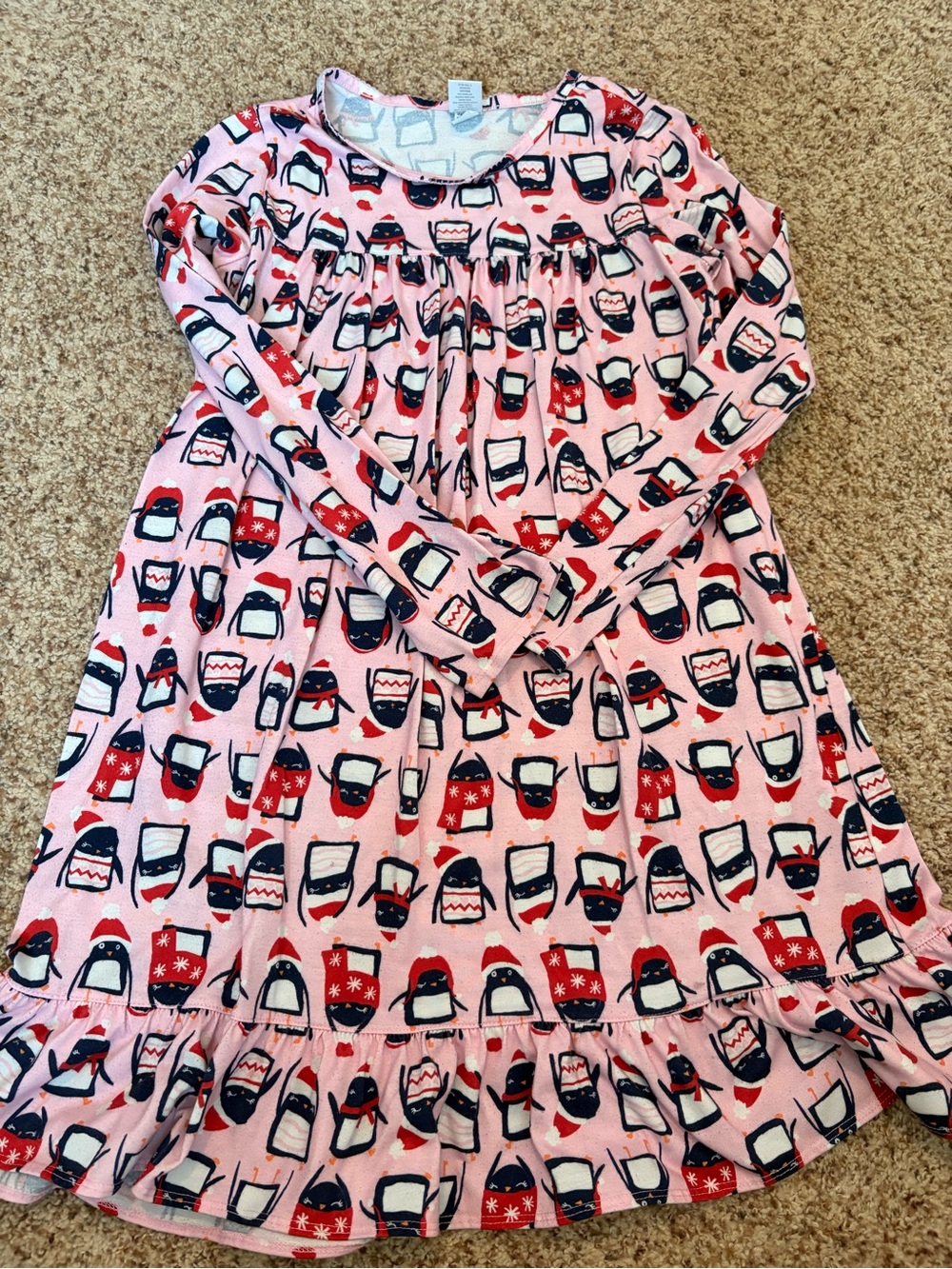 Mix & Match 2/$16 Gymboree Pink Penguin Print Long Sleeve Nightgown